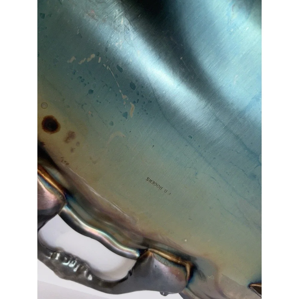 Vintage Large Silver Tray With Handles. F.B.‎  Rogers Heavy